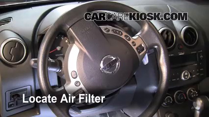 2008 Nissan Rogue SL 2.5L 4 Cyl. Filtro de aire (interior) Cambio